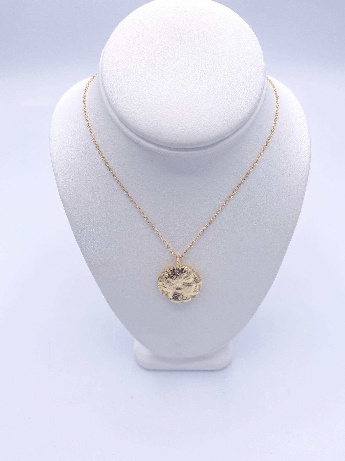 Rare Gold Pendant W Chain-18k Plated/Silver