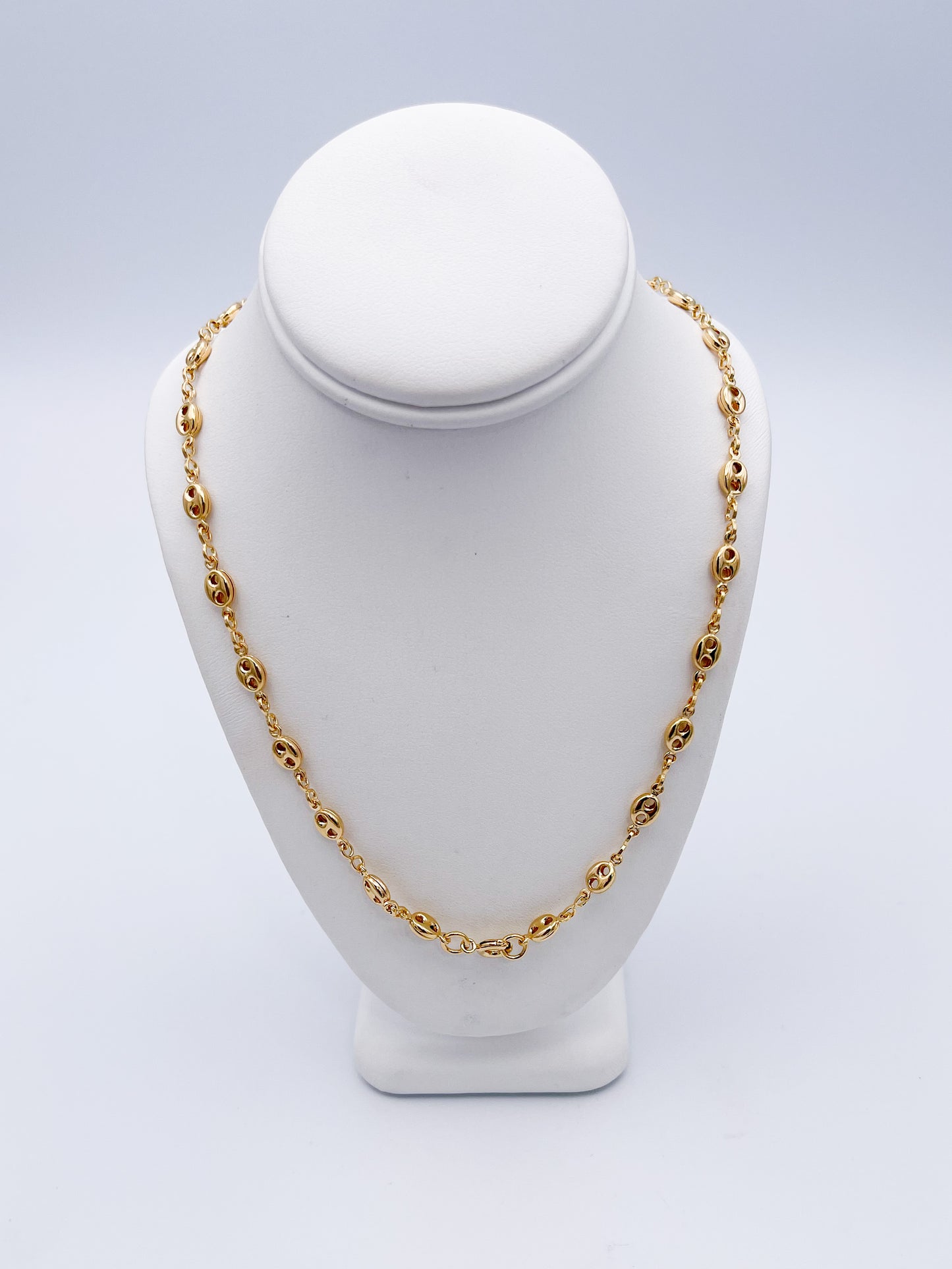 Dainty Puffy Link Chain - 18K Gold Filled