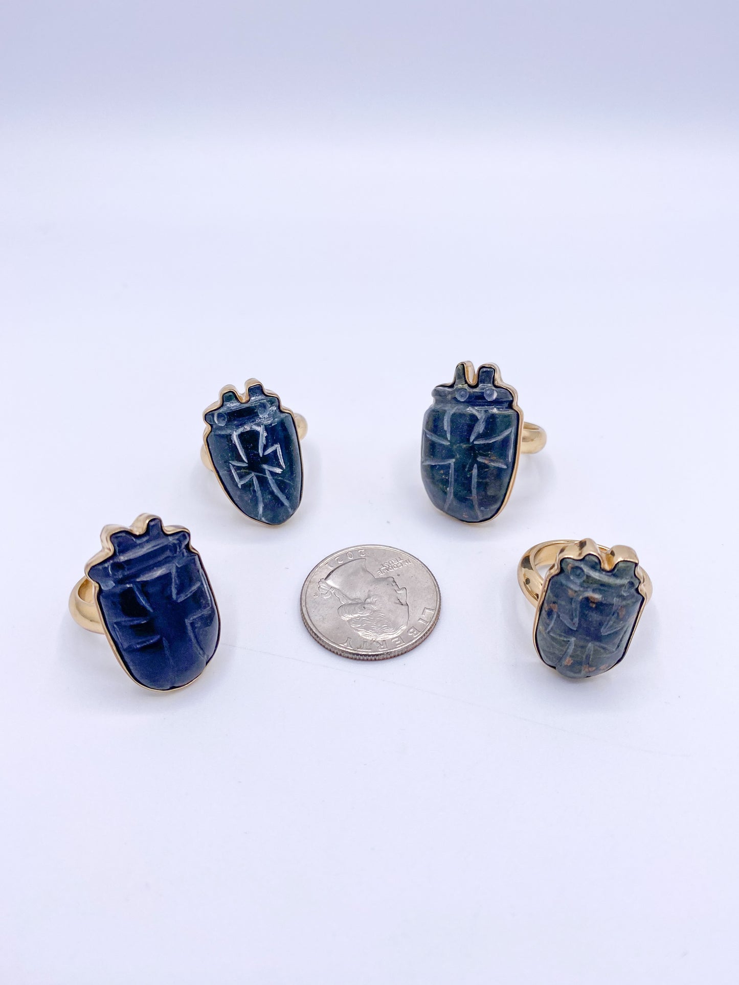 Stone Gothic Cross Adjustable Ring - Alchemia
