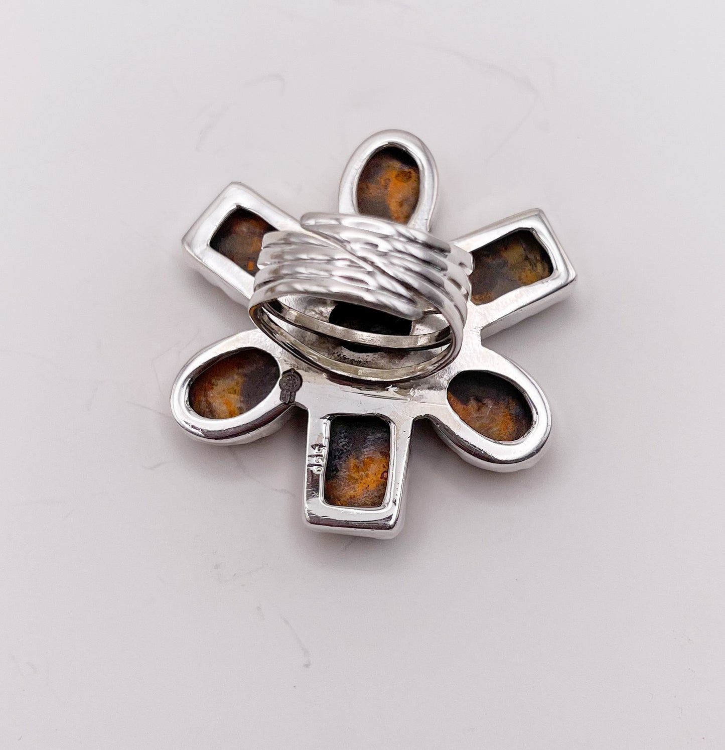 Sterling Silver Bumble Bee Jasper Ring