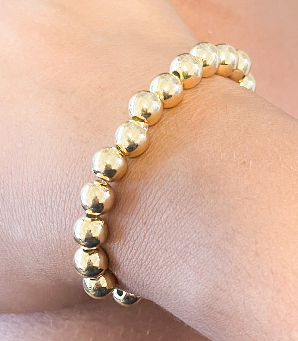 Golden Orb Stretch Bracelet-18k Gold