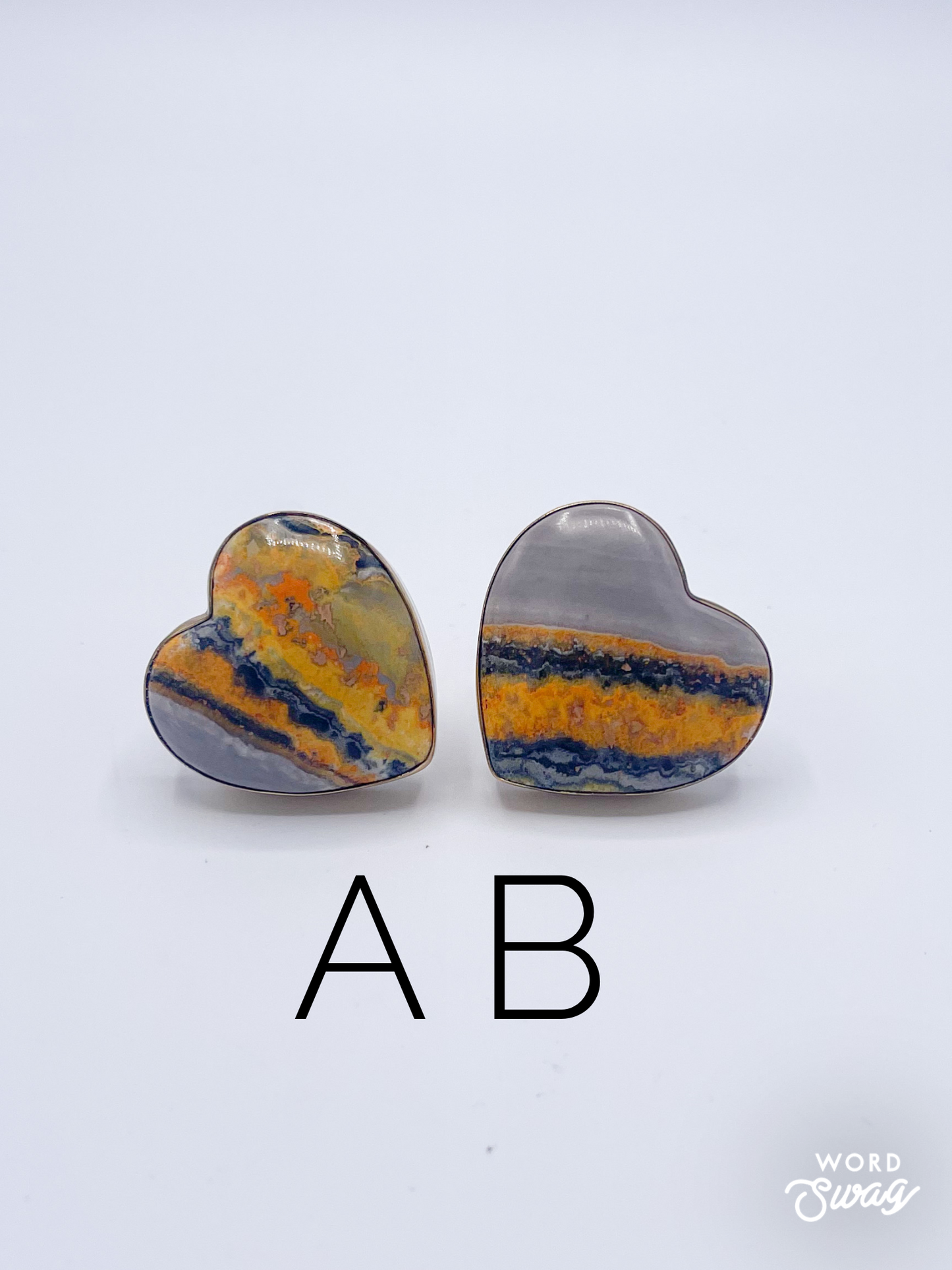 Bumble Bee Jasper Heart Ring-Alchemia