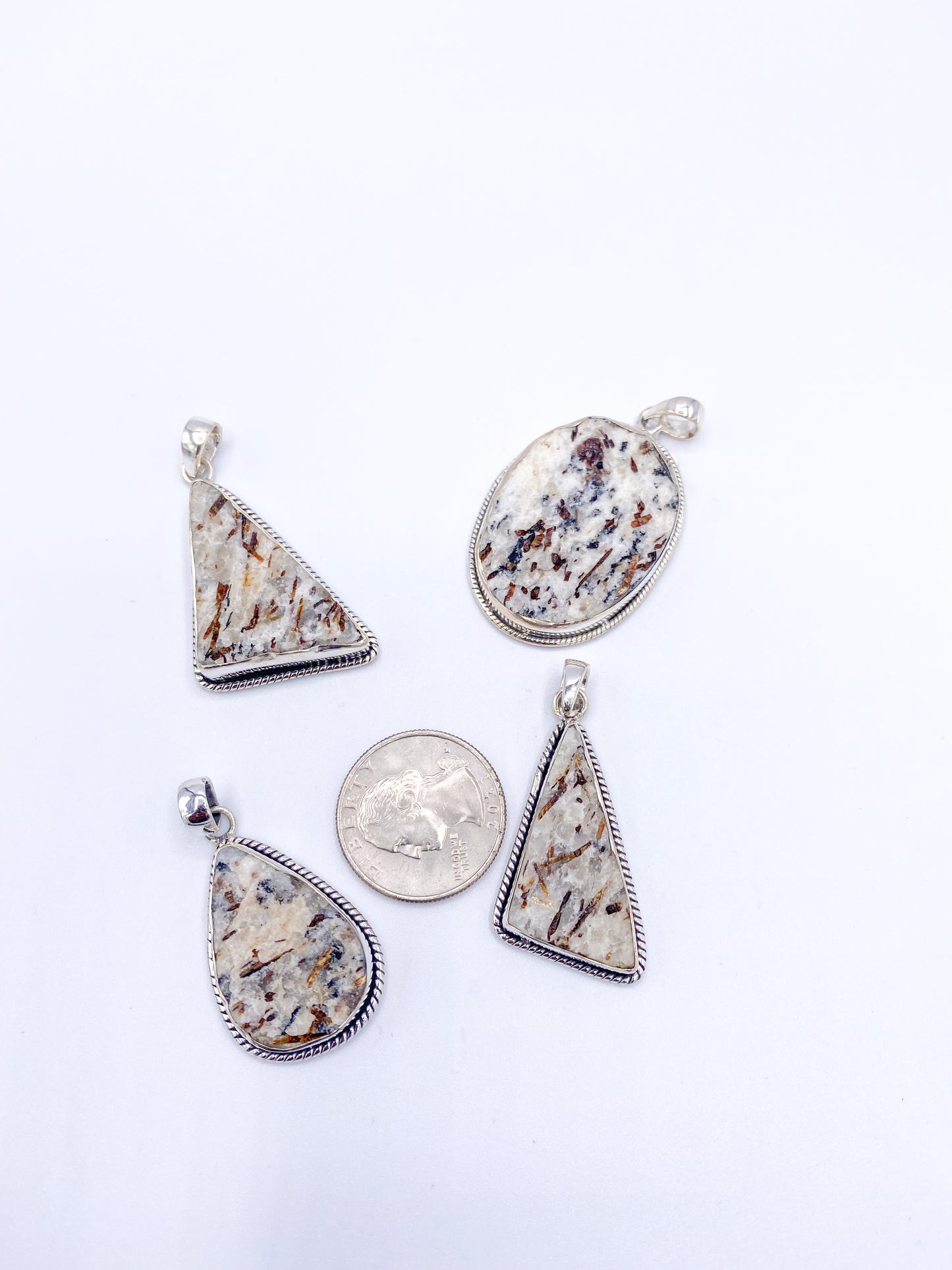 Astrophyllite Pendant Variety - Solid Sterling Silver