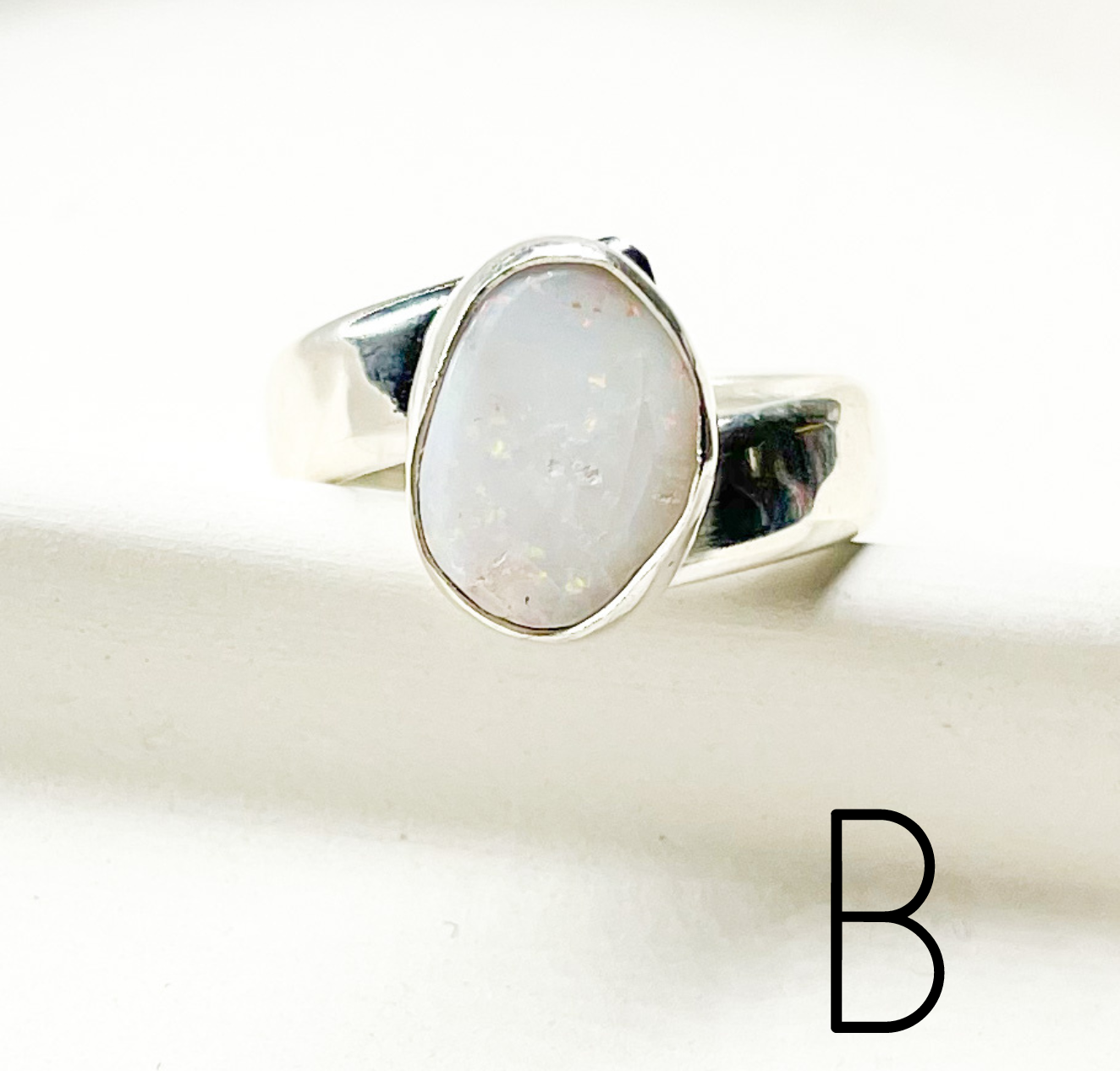 Pink Idaho Opal - Solid Sterling Silver
