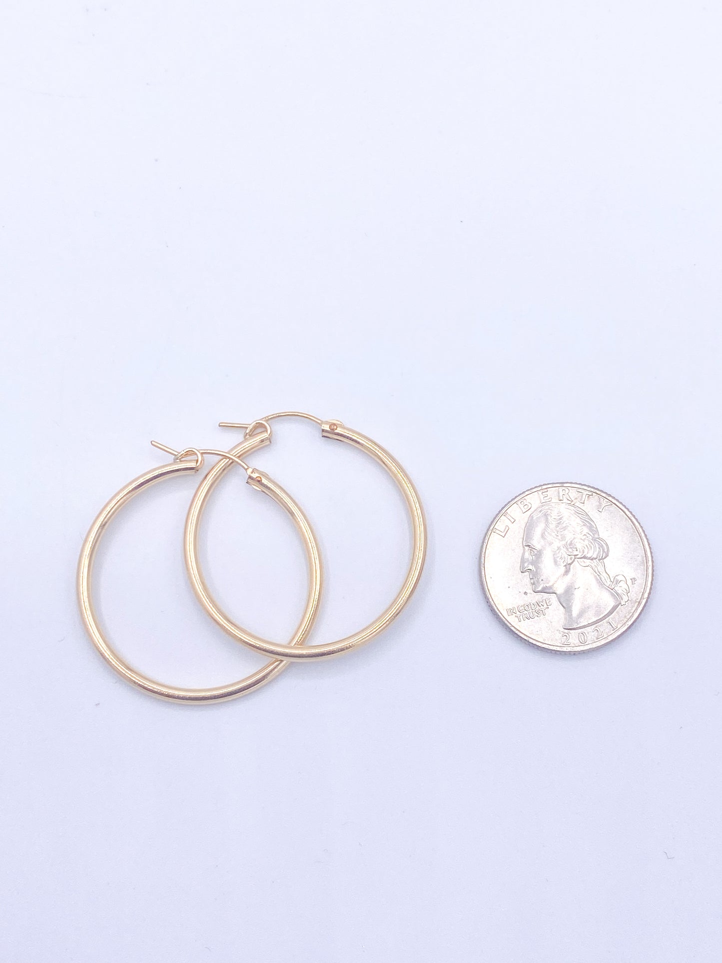 Gold Filled Small 3.5cm Hoops