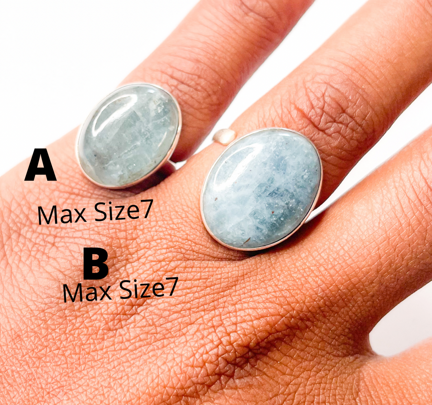Amazonite Ring Mix-Solid Sterling Silver