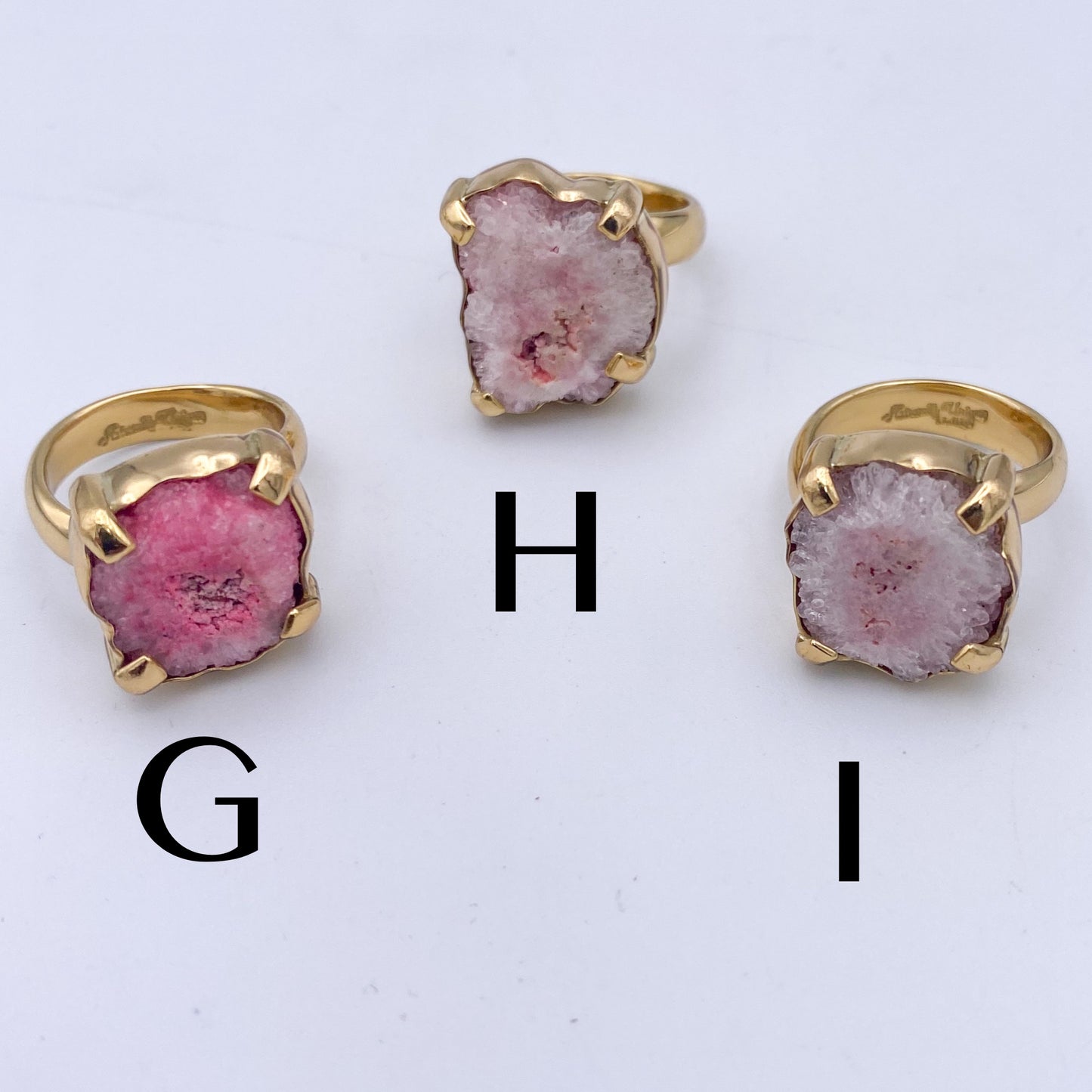Raw Pink Geo Ring-Alchemia