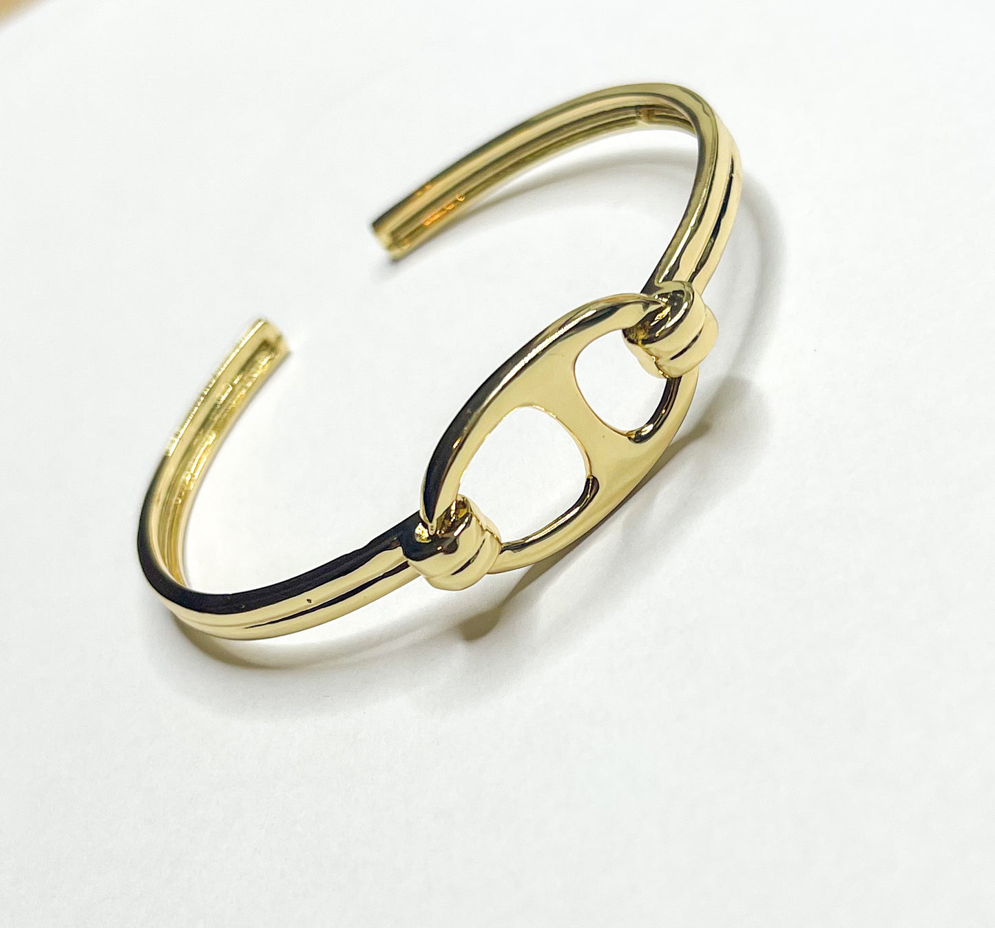 Single Puff Mariner Cuff-18k Gold Filled