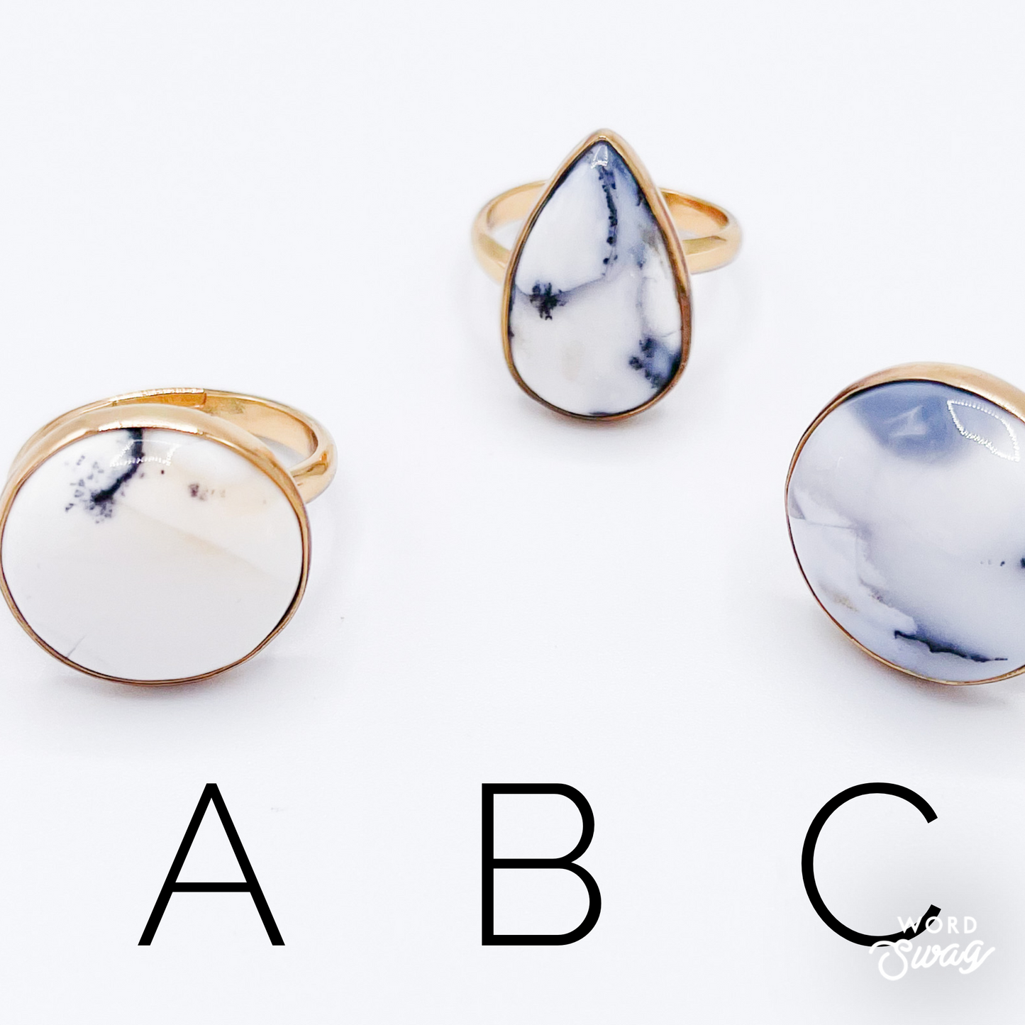 Dainty Dendrite Opal Ring-Alchemia