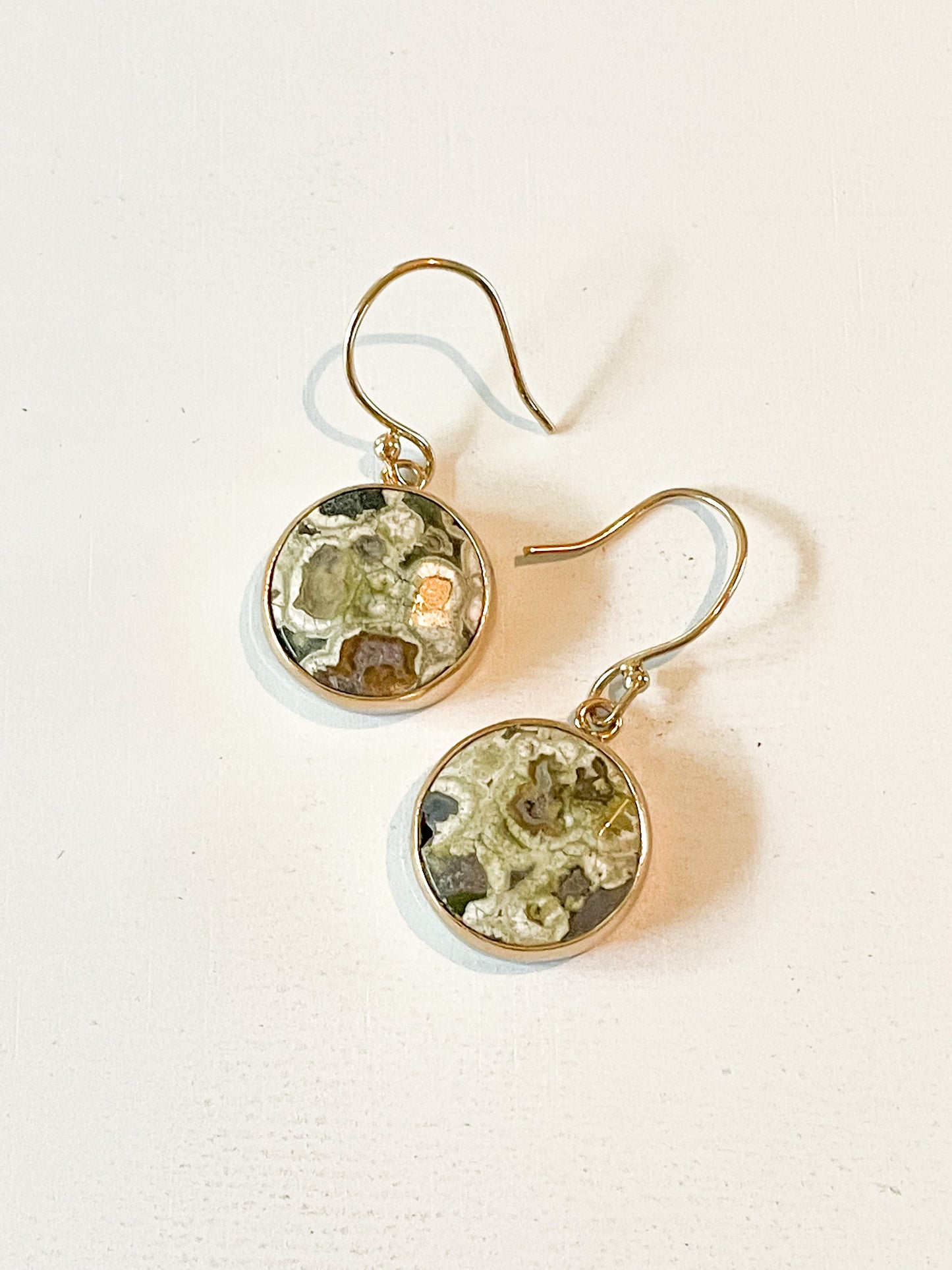 Jasper Polka Dot Dangles-Alchemia