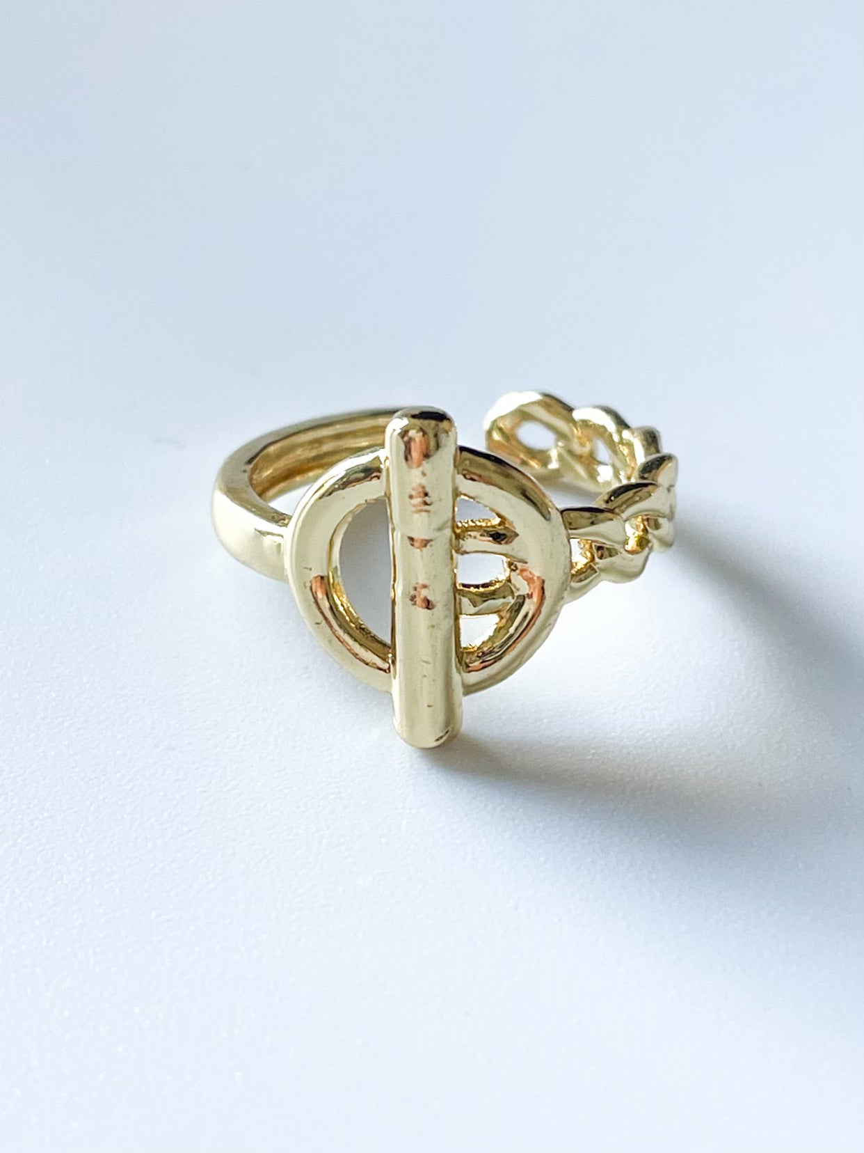 Half and Half ring-18k gold filled