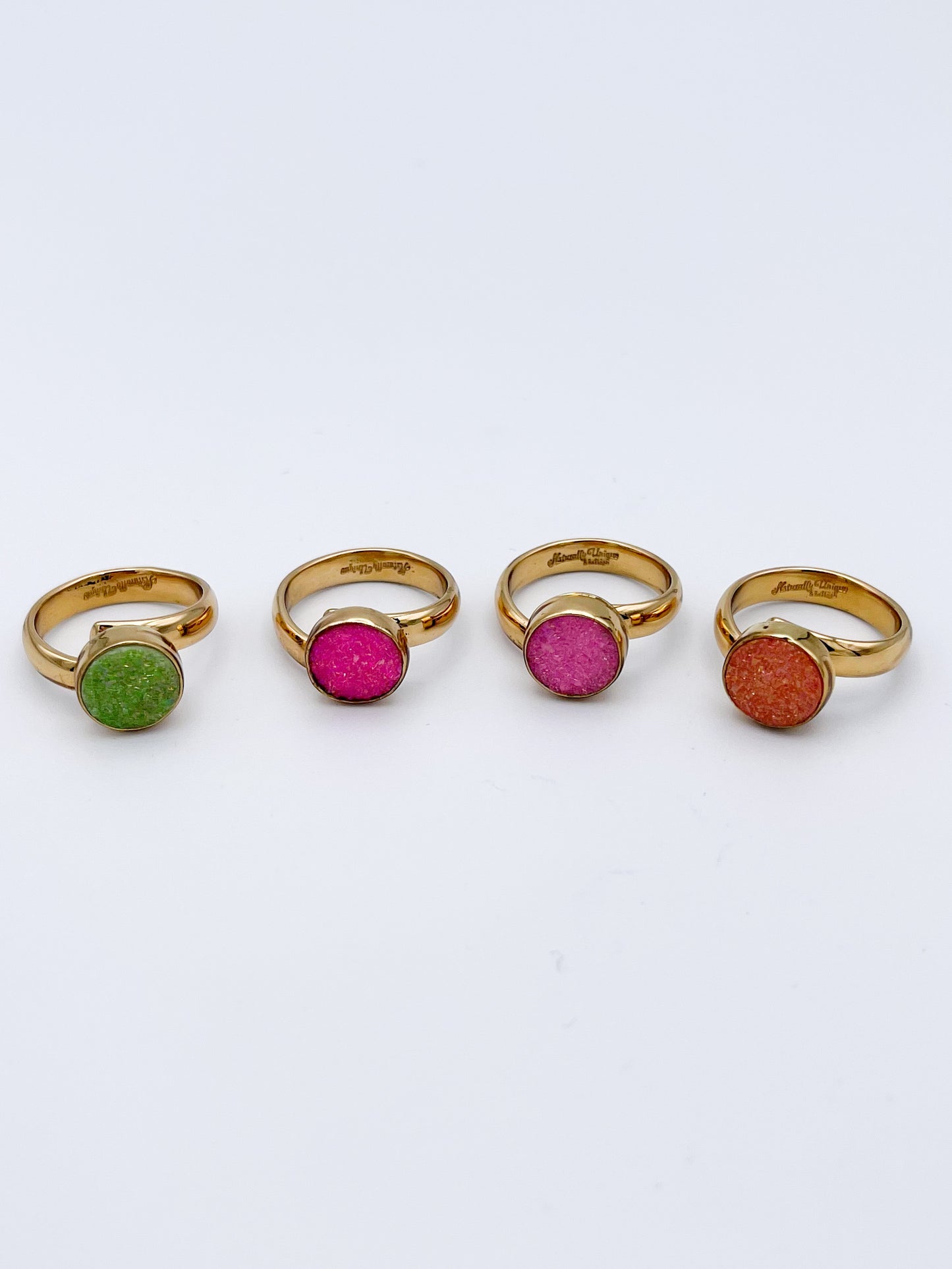 Druzy Dainty Rings-Alchemia