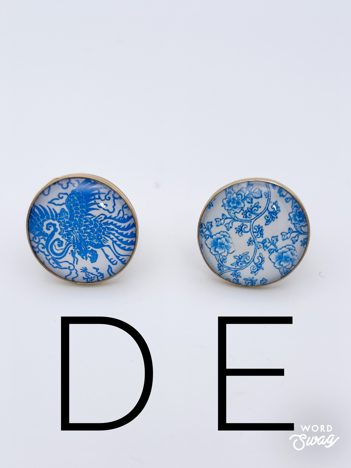 Decorative Round Glass Adjustable Rings-Alchemia