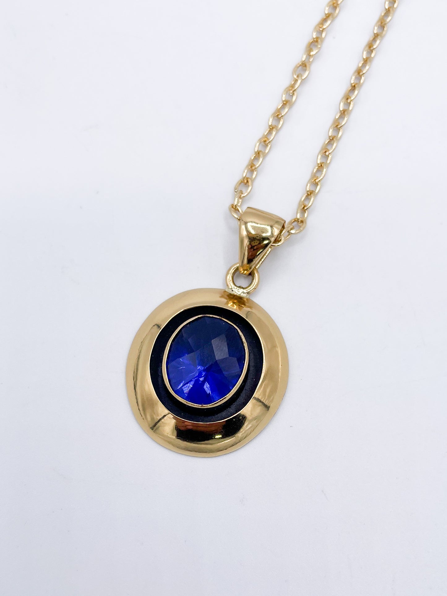 Lab Created Faceted Pendant - Alchemia