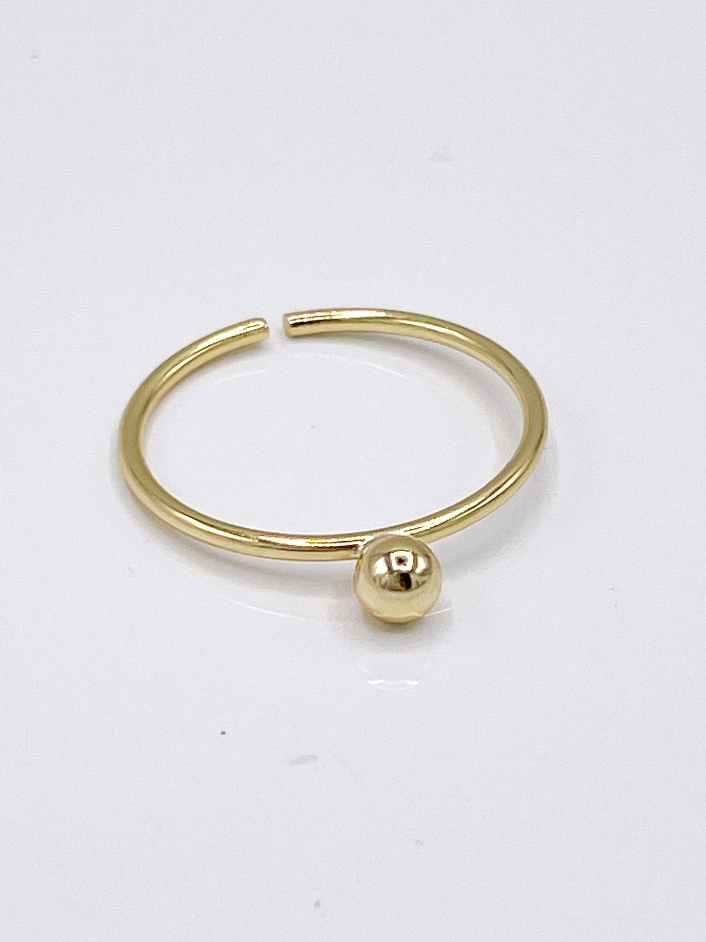 Boho Ball Ring - Solid Sterling Silver