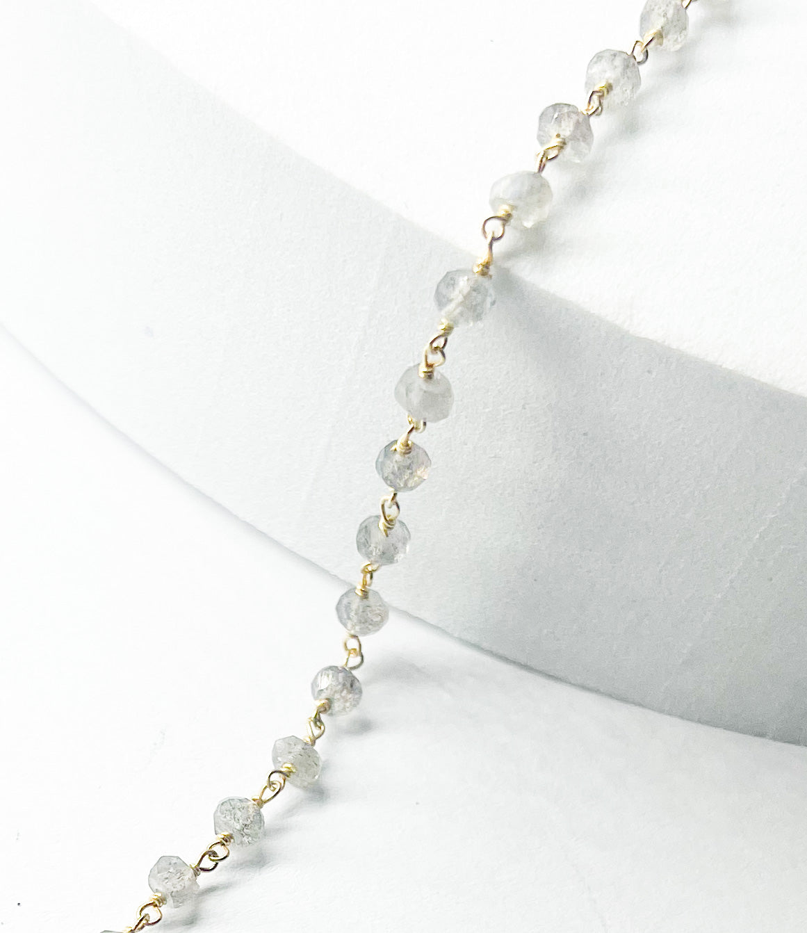 Labradorite Beaded Bracelet-Vermeil
