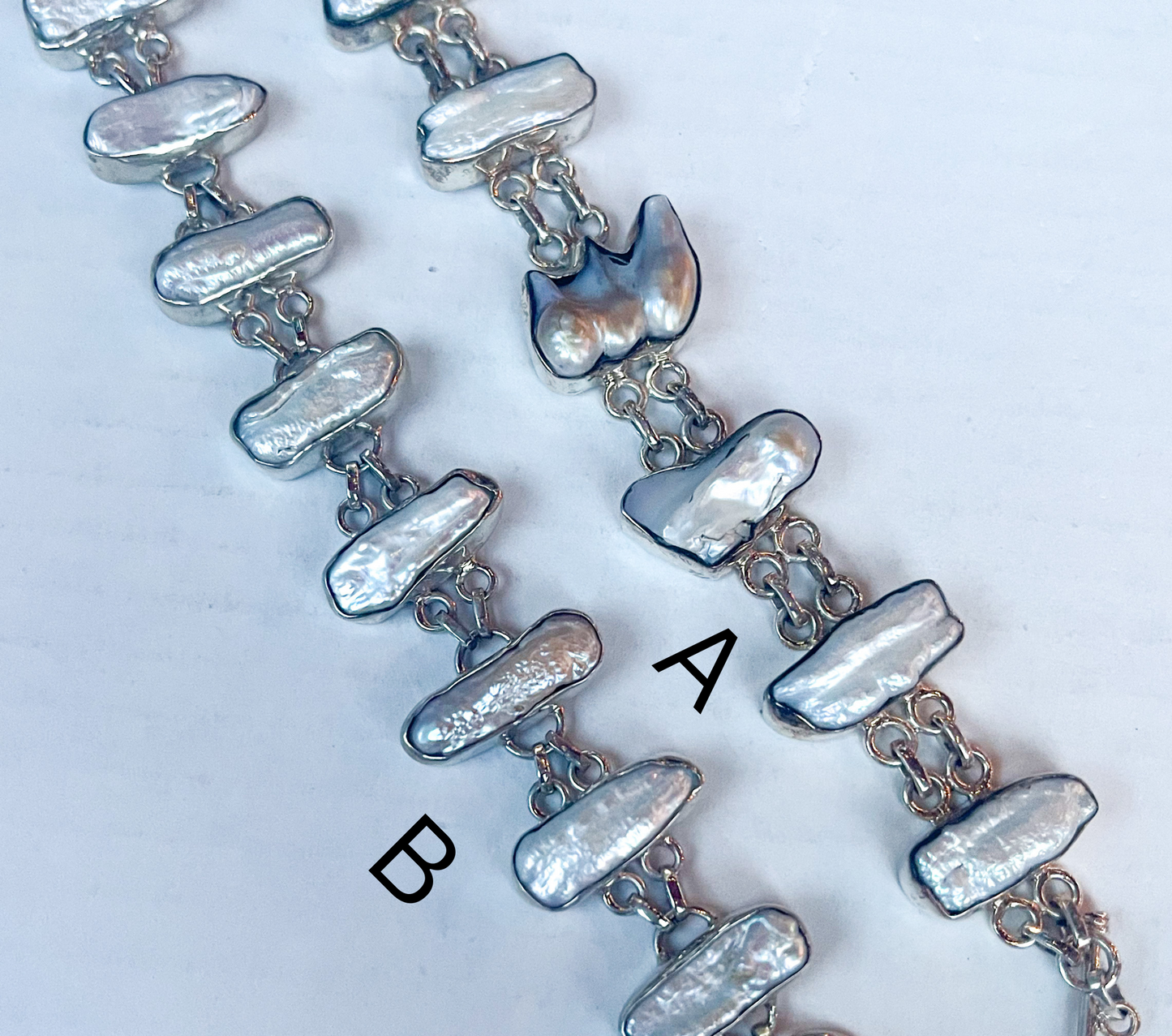 Biwa Bracelets -Solid Sterling Silver