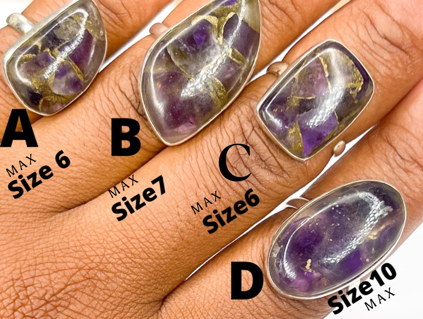 Amethyst Infused Ring-Solid Sterling Silver