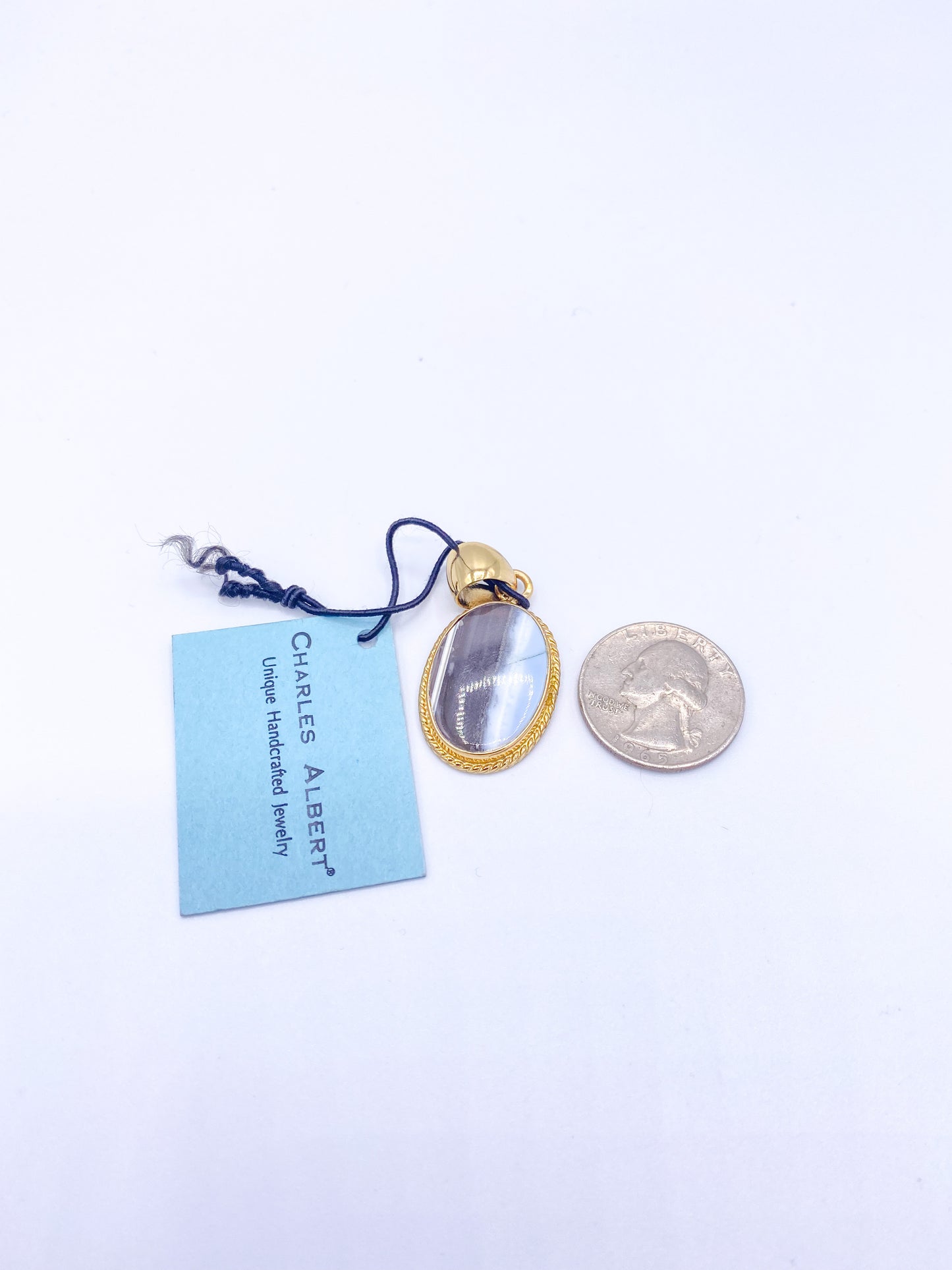 Opal Colorblock Dainty Pendant - Alchemia