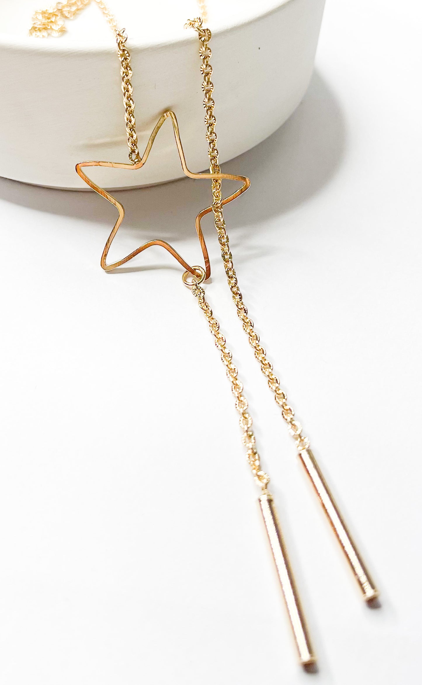 Star Bolo Necklace-18k Gold filled