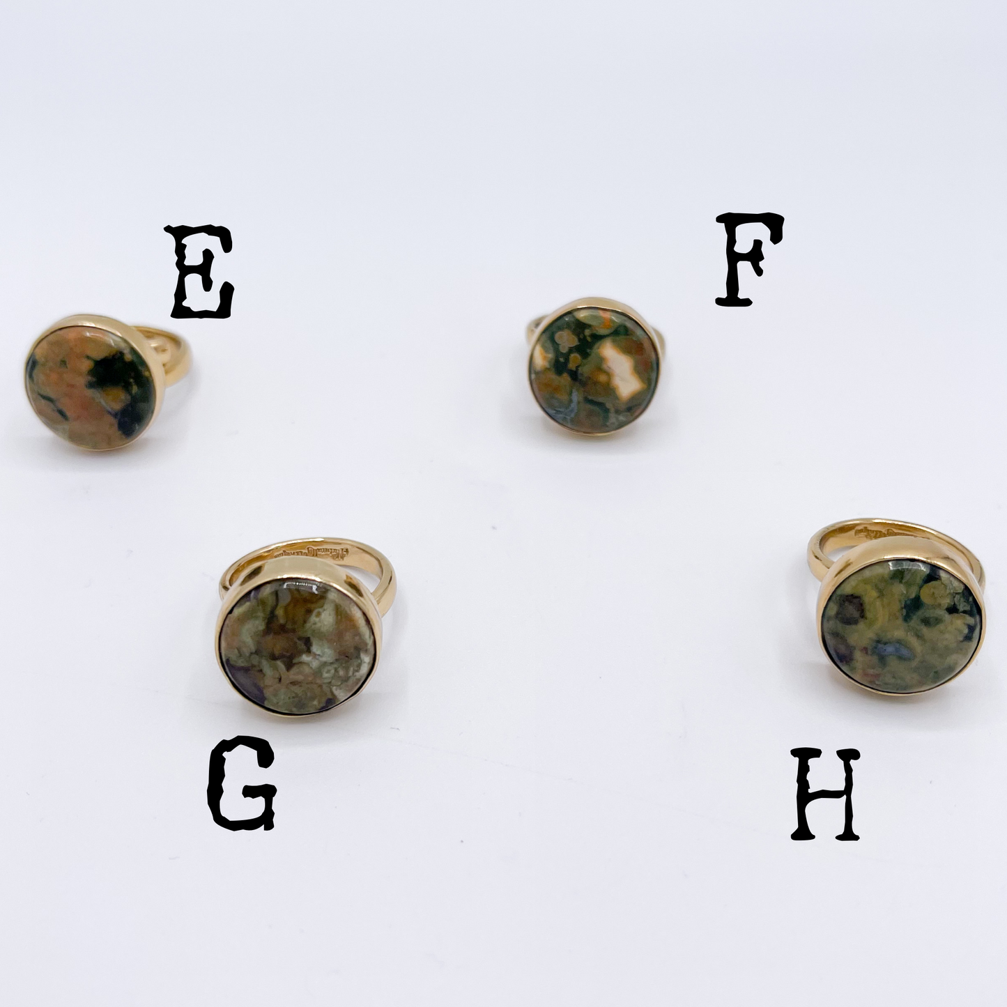 Polka Dot Jasper Adjustable ring-Alchemia