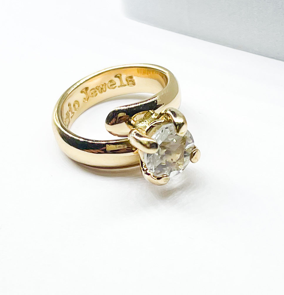 Dainty Circle CZ Prong Set-Alchemia