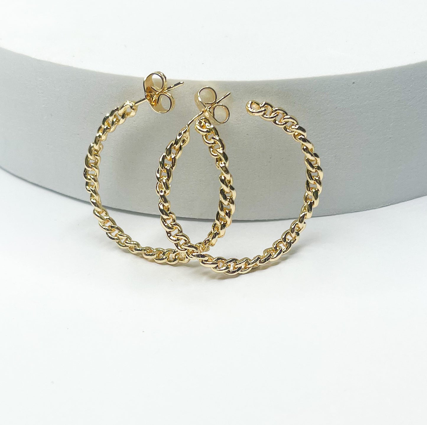 Braided Hoop Earrings - Gold Filled
