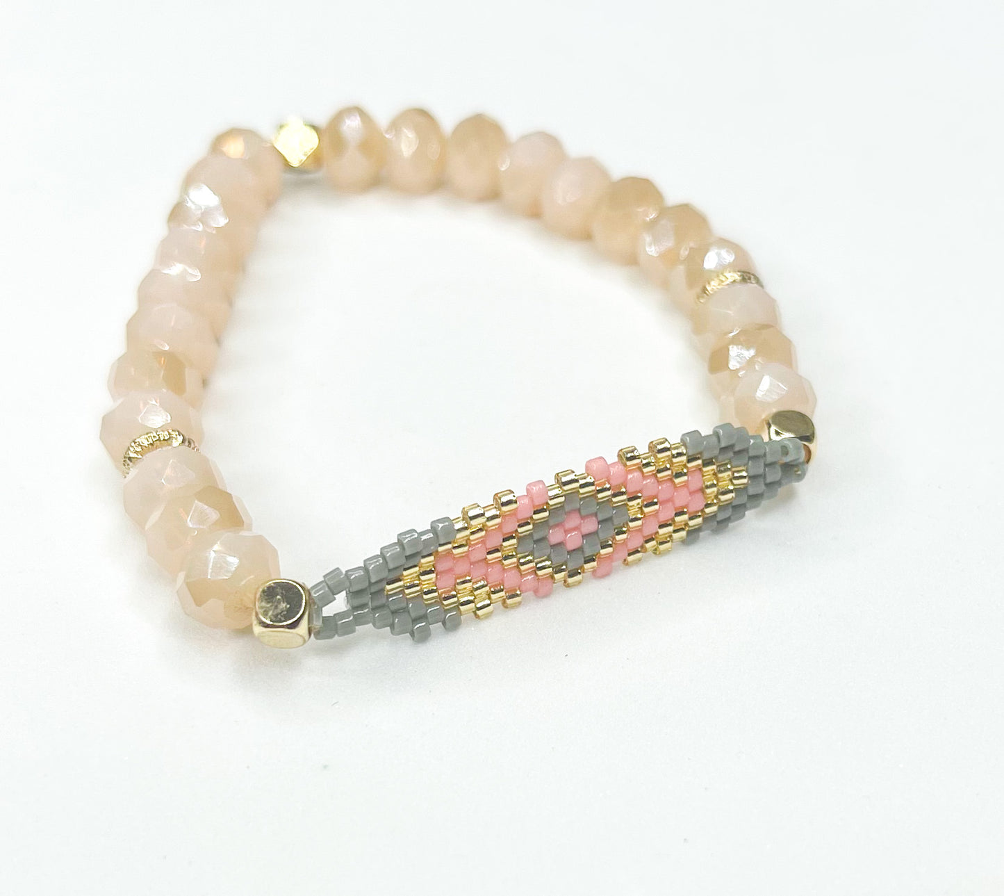 Aztec Beaded Stretch Bracet-199