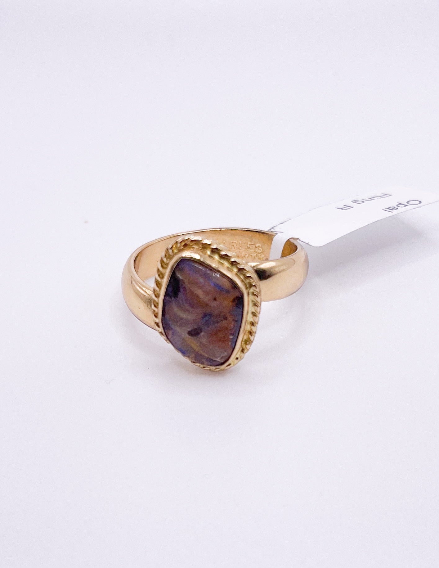 Dainty Opal Rope Ring-Alchemia