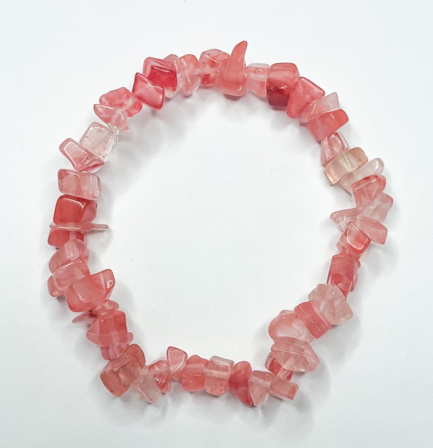 Pink Quartz - Chip Bracelet 124