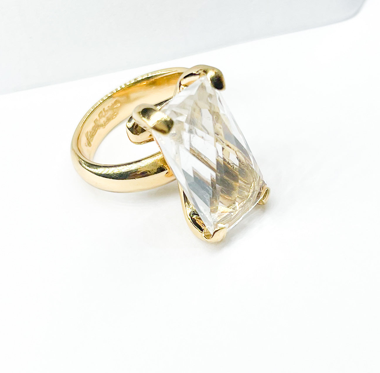 Clear Quartz Prong Set Ring - Alchemia