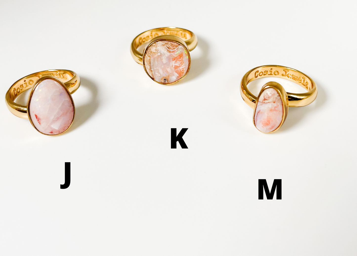 Pink Opal Adjustable Ring - Alchemia