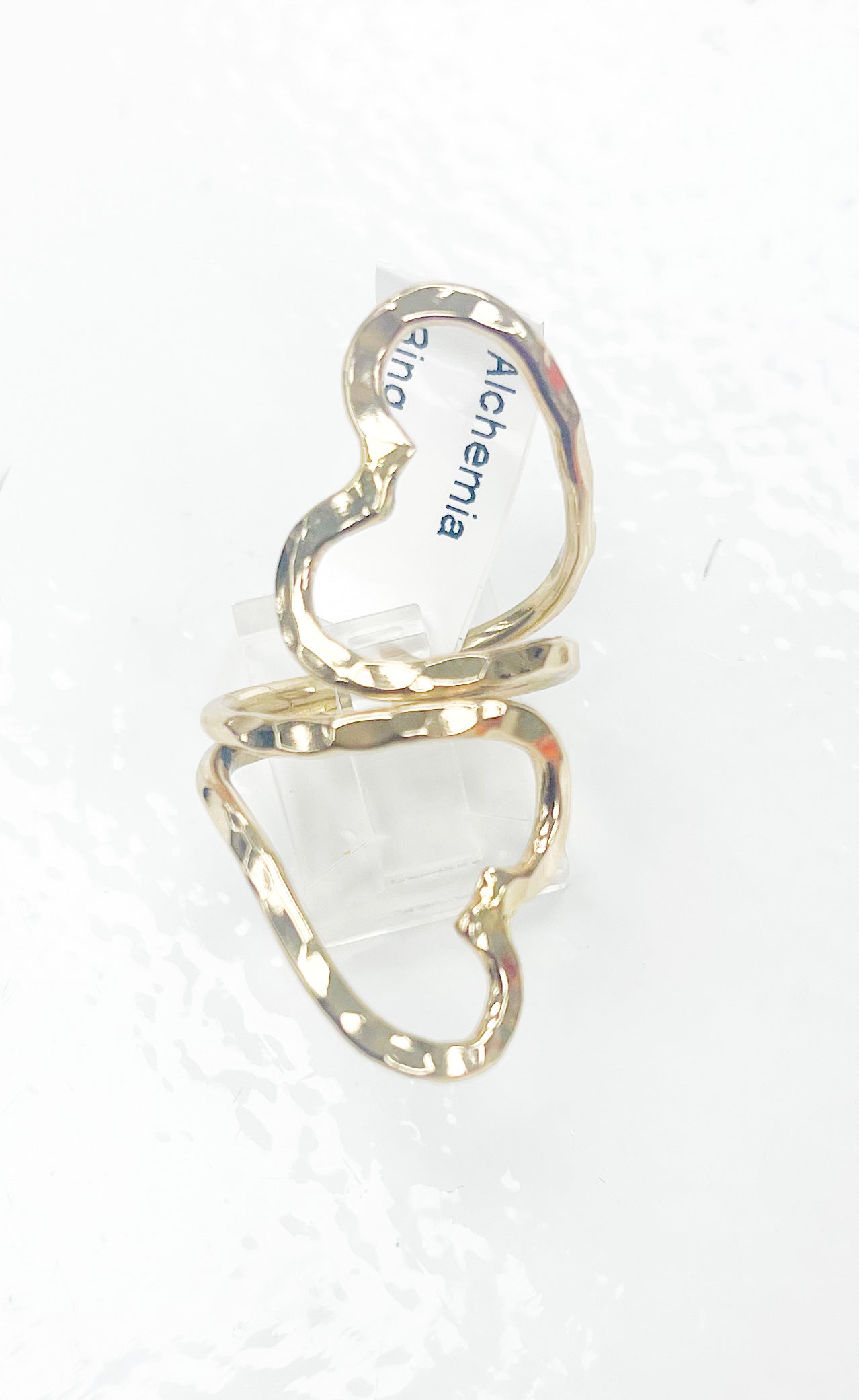 Double Heart Wrap Ring