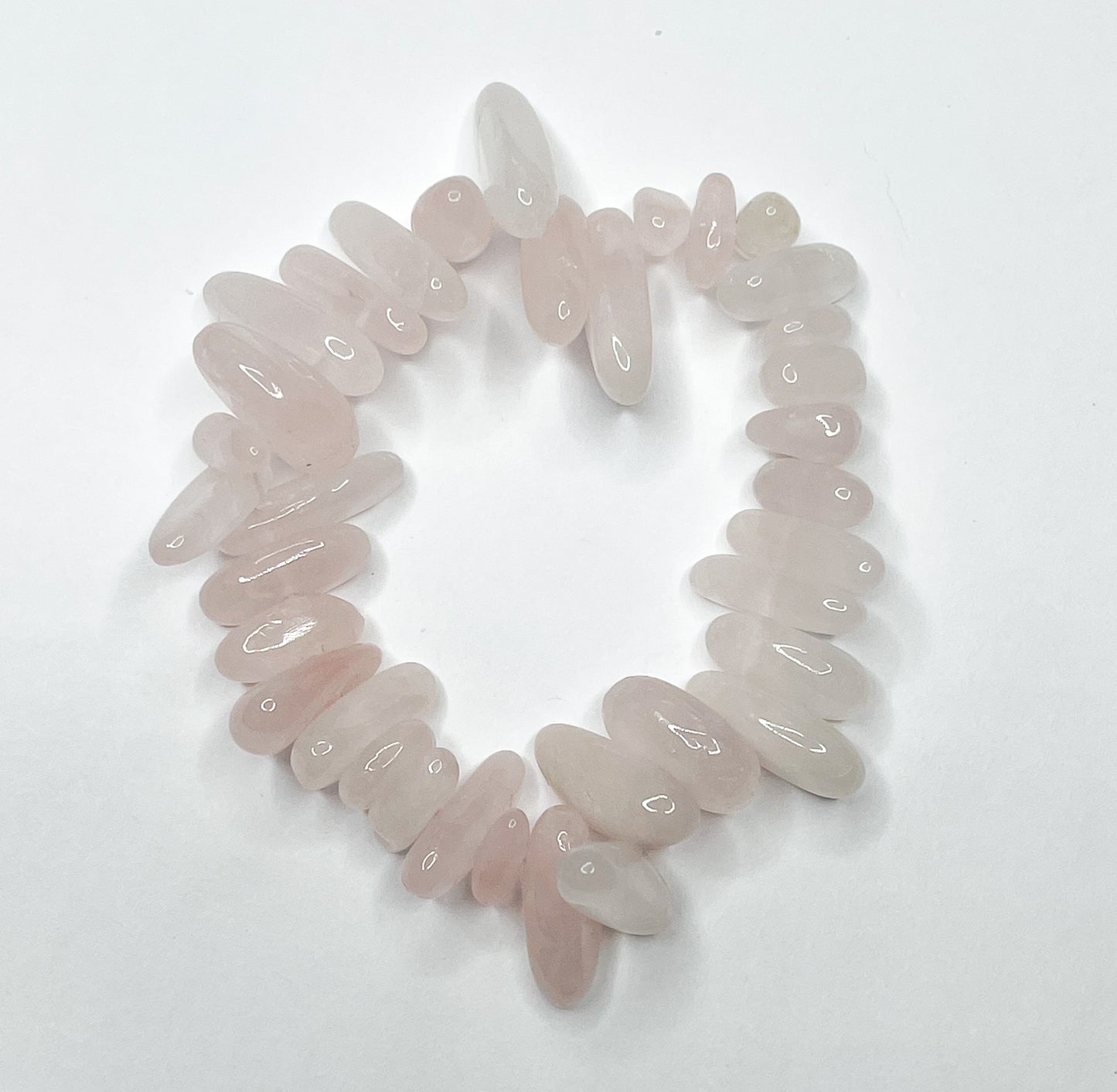 Rose Quartz - Large Chip Bracelet 153