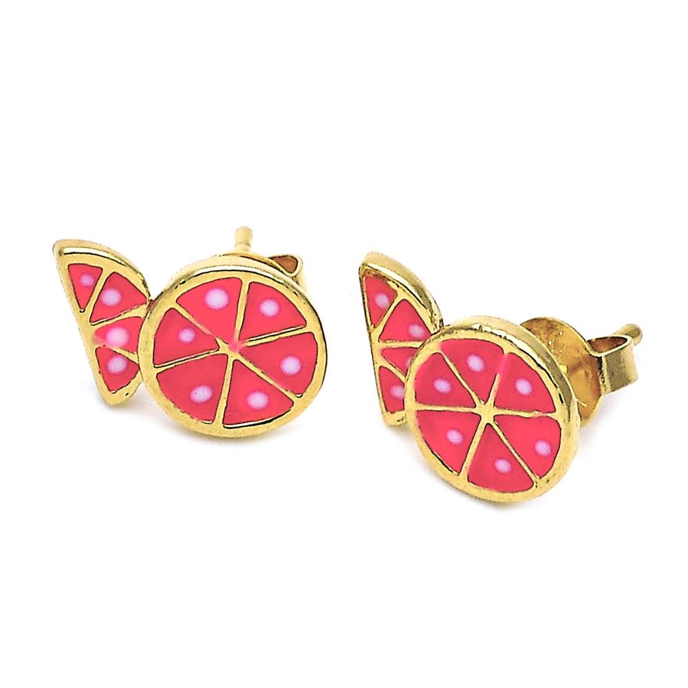 Watermelon Studs - 18 Gold Filled