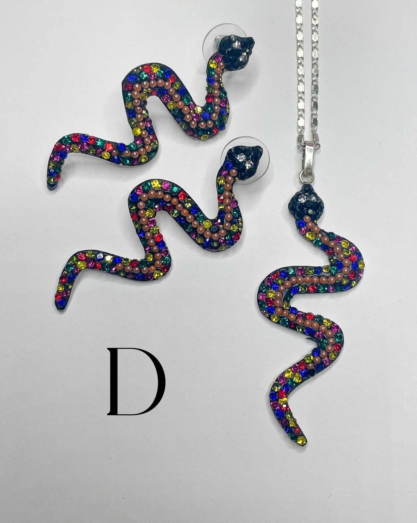 Mosaic Snake Sets-Solid Sterling Silver
