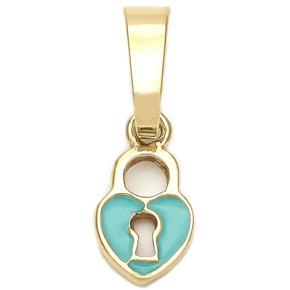 Teddy Bear Pendant w/ 18 inch Chain - 18k Gold Filled