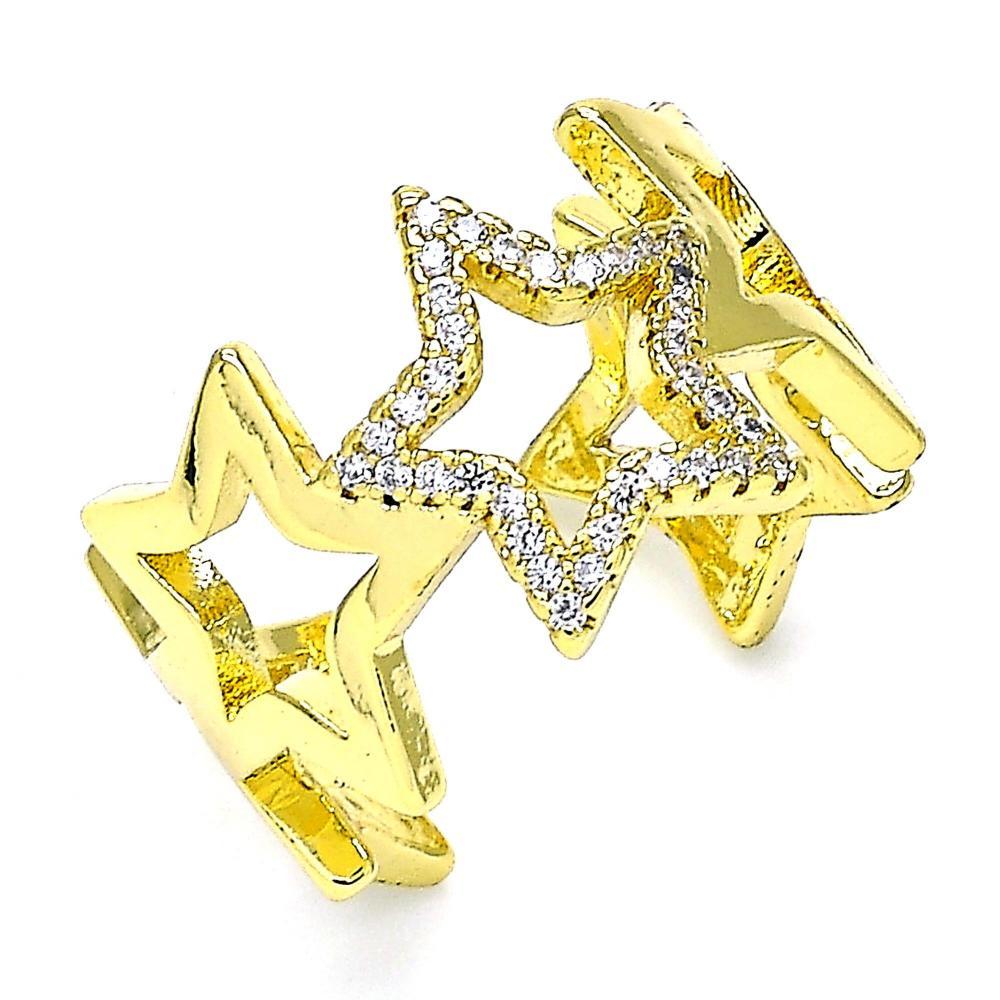 Star W CZ Ring-18K Gold Filled