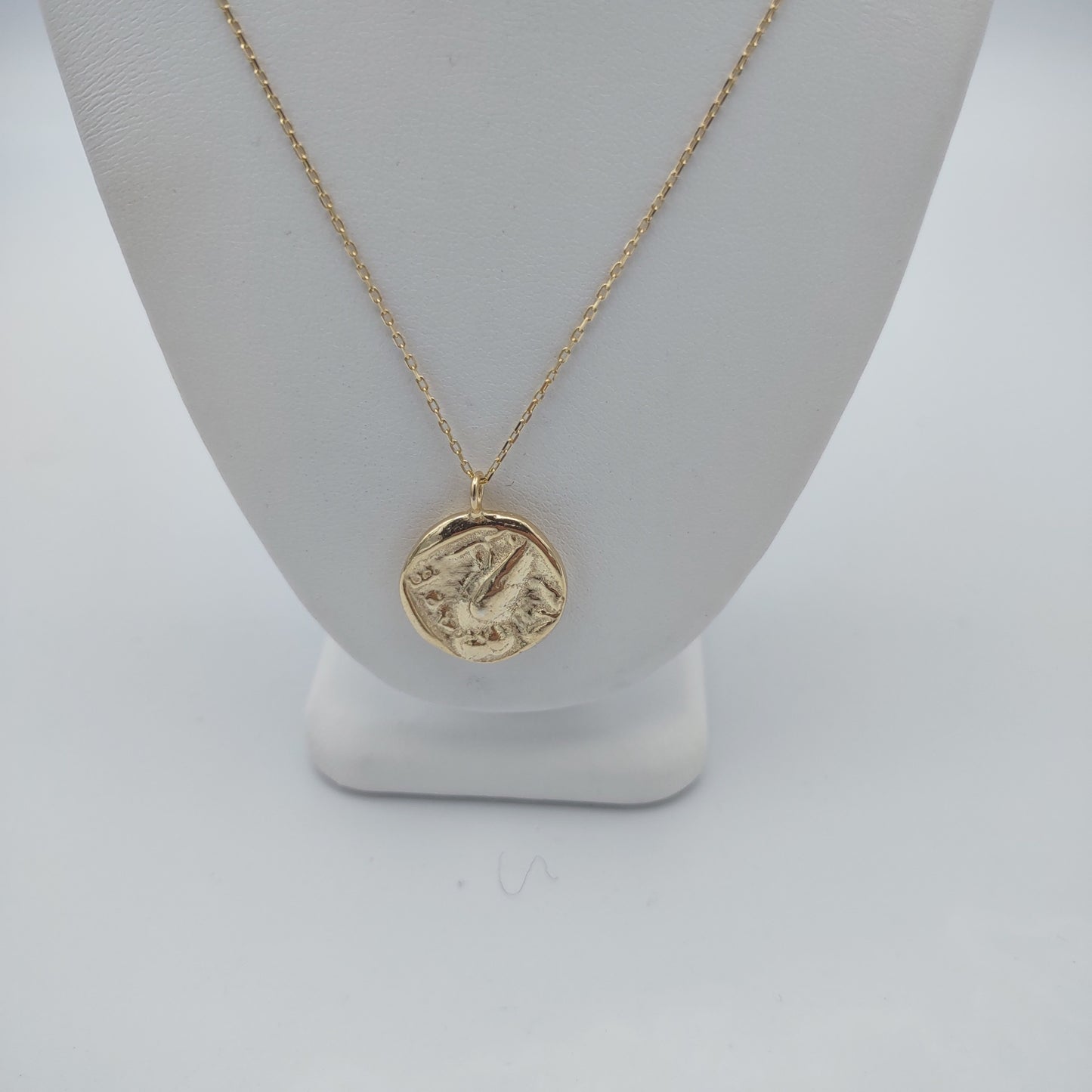 Roman Coin Necklace - Solid Sterling Silver Gold Filled