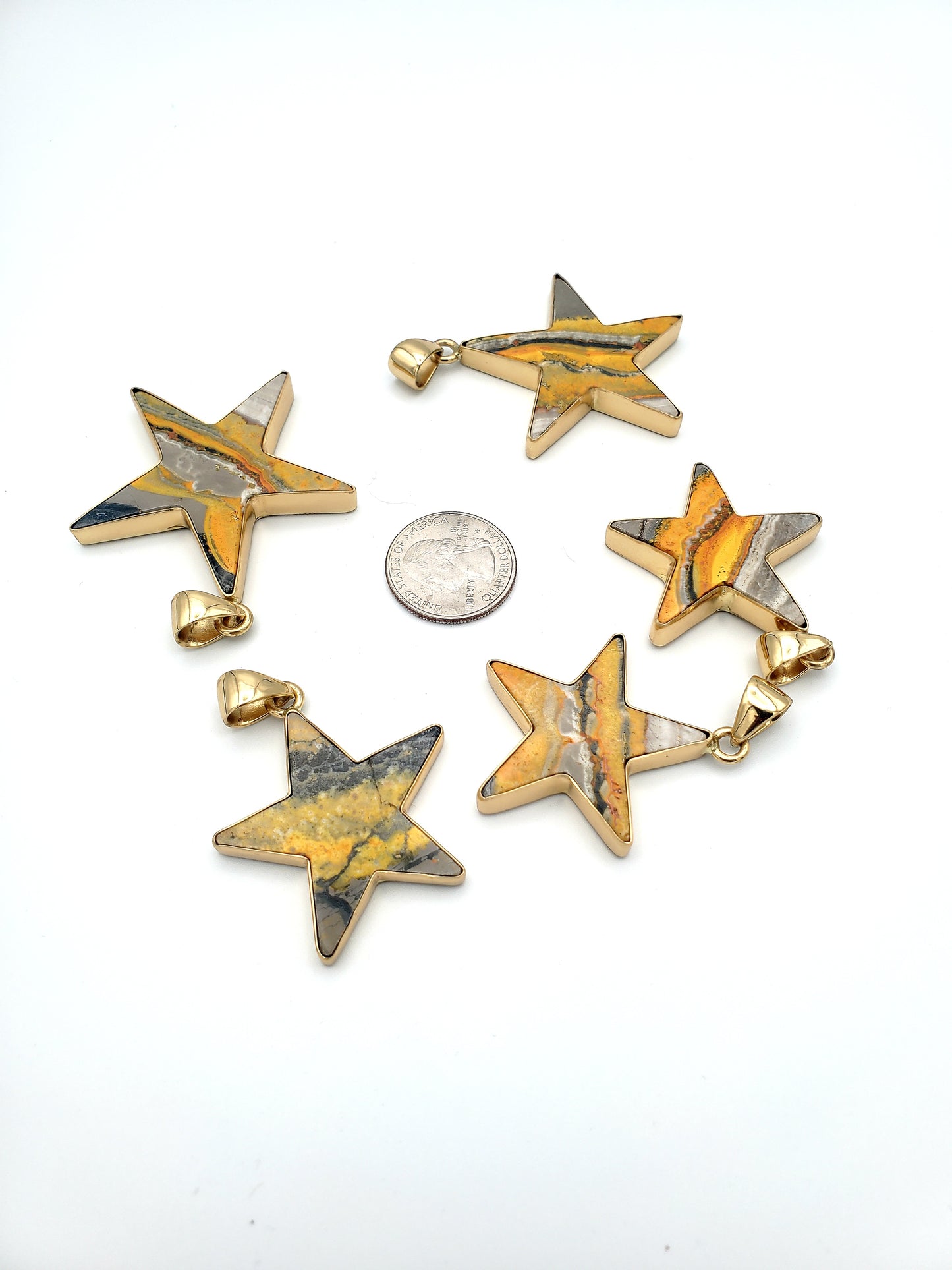 Bumblebee Jasper Star Pendant - Alchemia