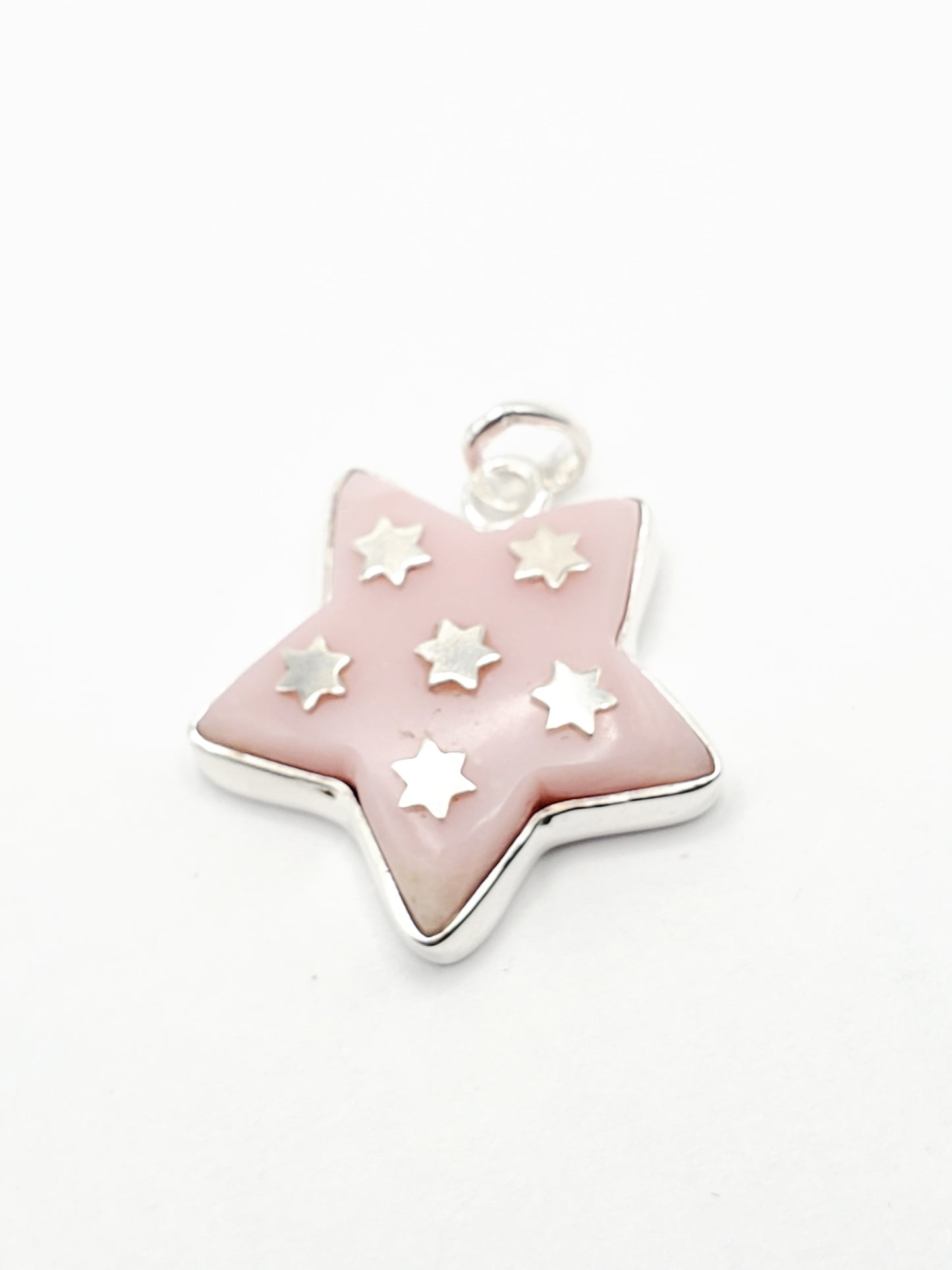 Starry Pink Opal Star Pendant - SSS