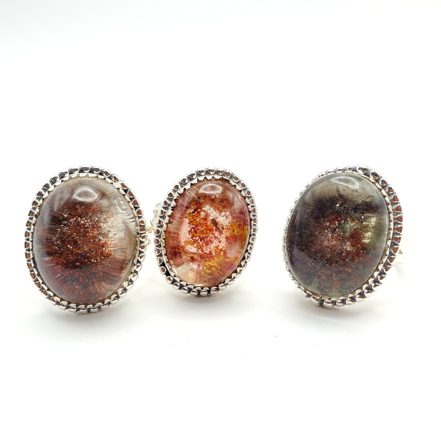 Lodalite Adjustable Ring - Solid Sterling Silver