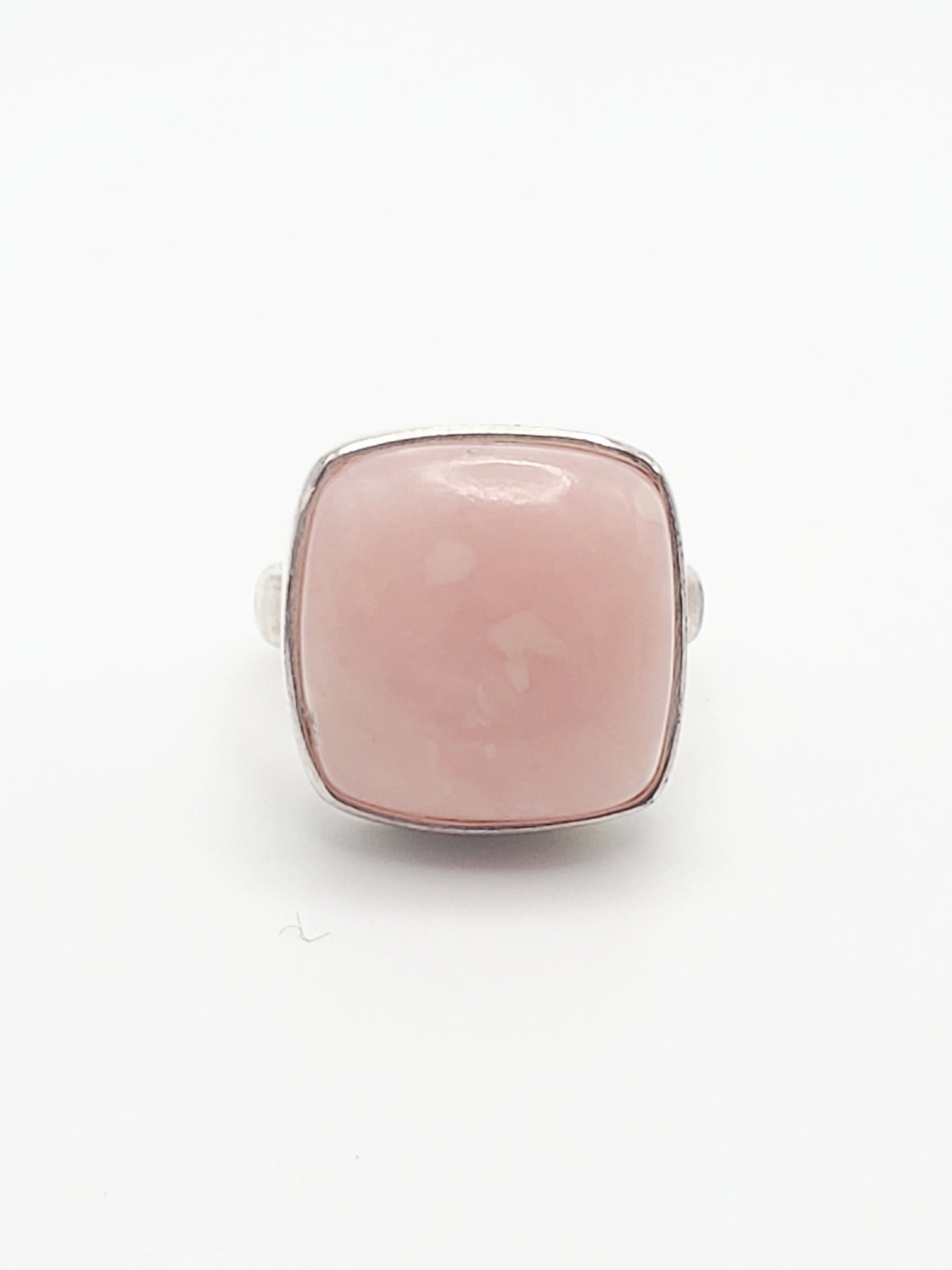 Size 7 Square Pink Opal Ring - SSS