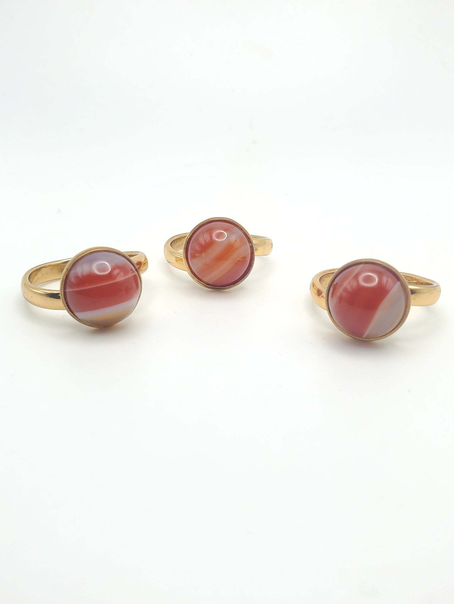 Dainty Red Polka Dot Assorted Rings - Alchemia