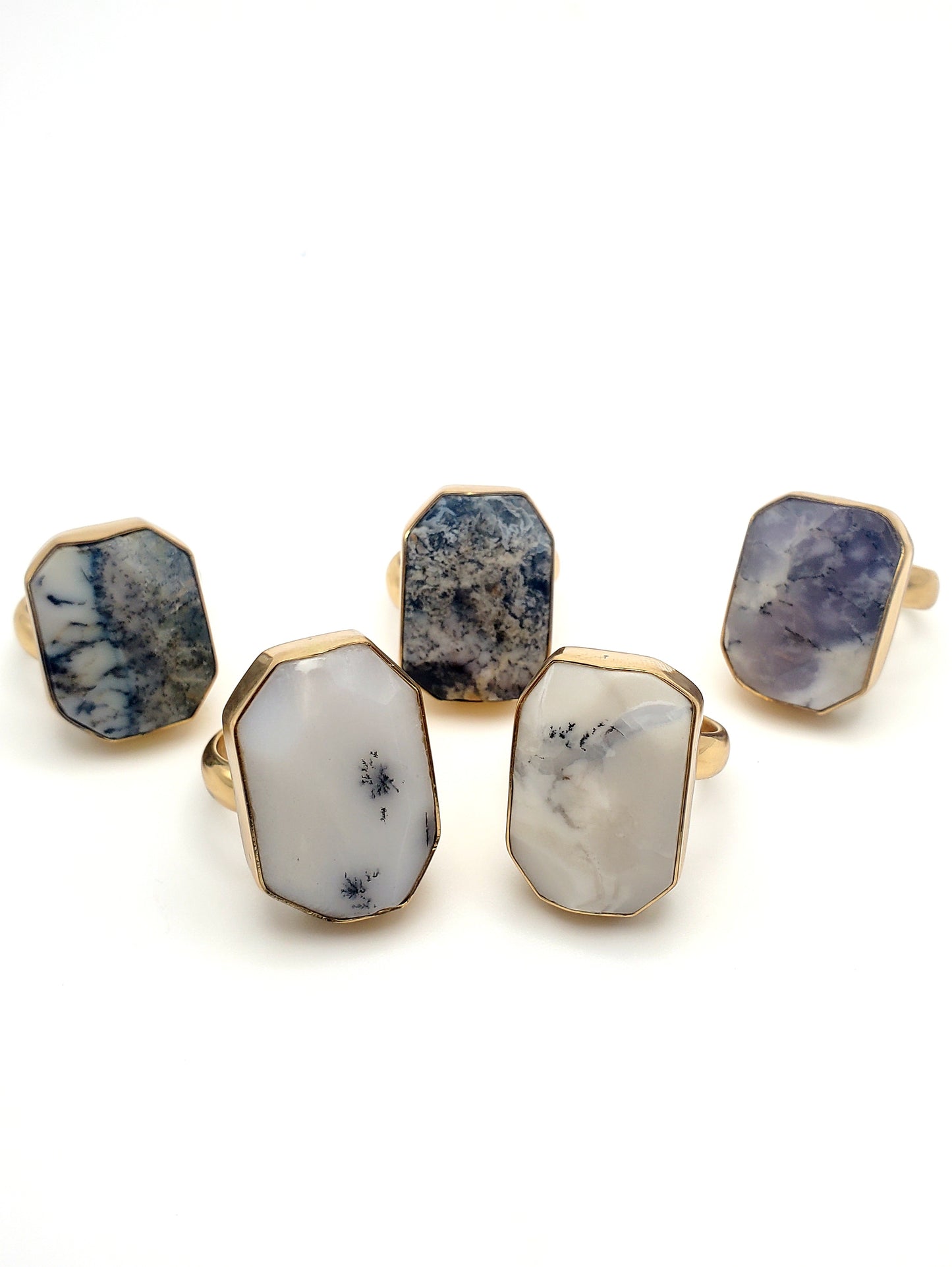 Dendritic Quartz Adjustable Ring - Alchemia