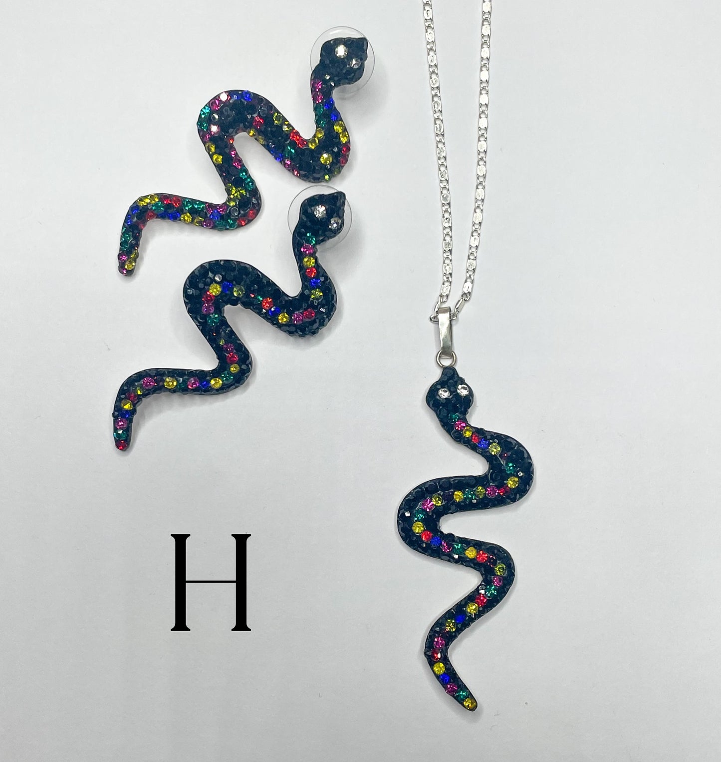 Mosaic Snake Sets-Solid Sterling Silver