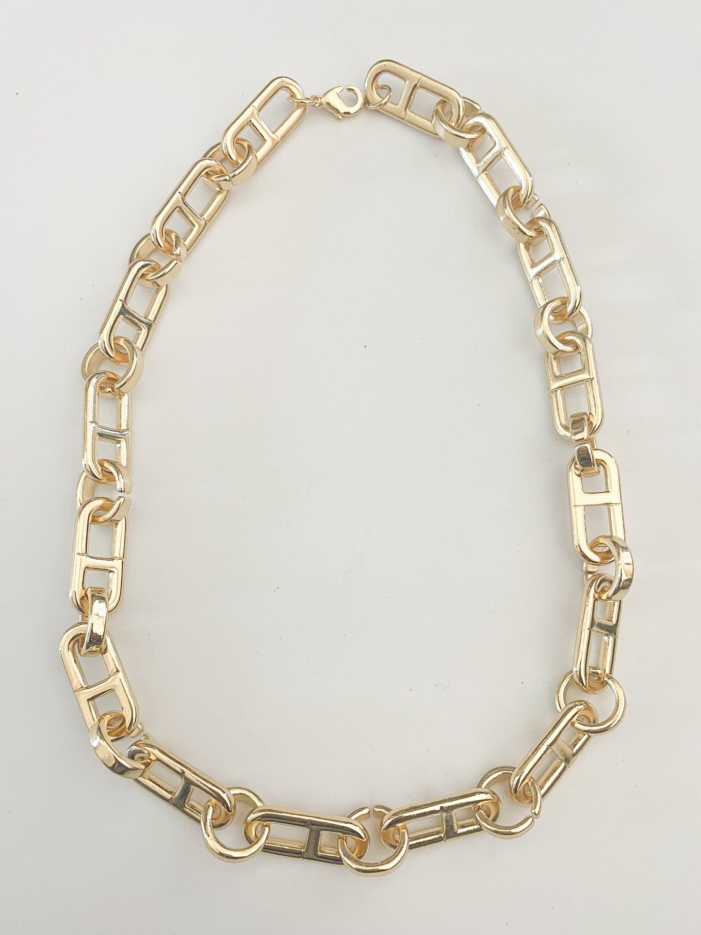 Double Chunky Link 18inch Chain - 18k Gold Filled