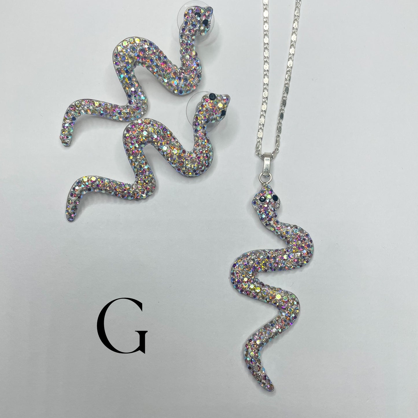 Mosaic Snake Sets-Solid Sterling Silver