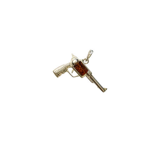 Amber Gun Pendant - SSS
