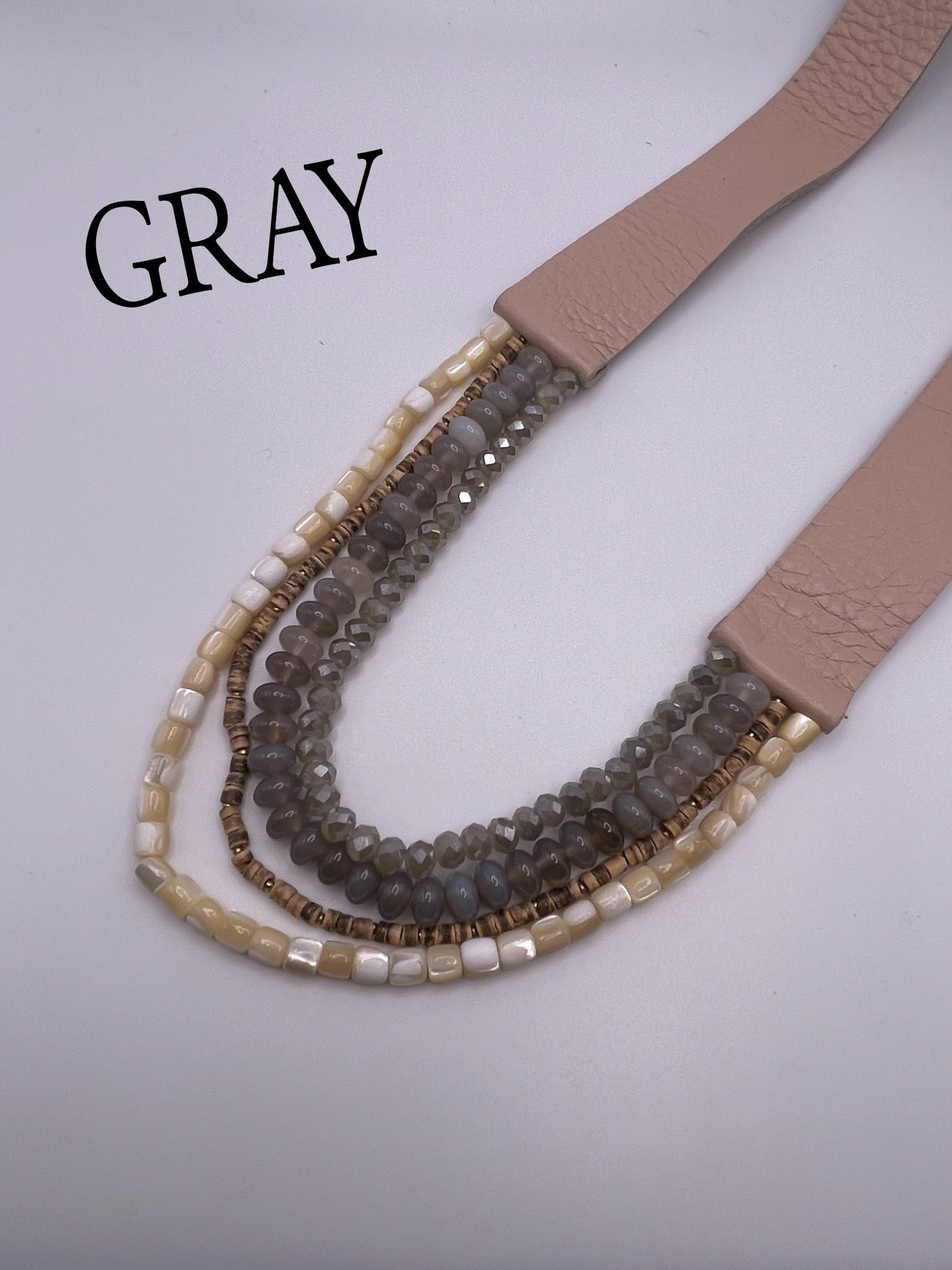 Leather Statement Necklace